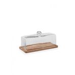 The Mia Madera 15x32x14 CM Dikdörtgen Kek Saklama Fanusu