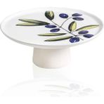 The Mia Olivos Ayaklı Servis Tabağı 10X26 cm - Çok Renkli - Tek Ebat