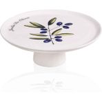 The Mia Olivos Ayaklı Servis Tabağı 10X30 cm - Çok Renkli - Tek Ebat