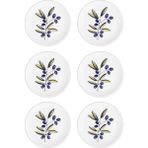 The Mia Olivos Servis Tabağı 6lı Set 26 cm OVS0003 - Çok Renkli - Tek Ebat