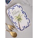 The Mia Palma Dikdörtgen Servis Tabağı 31X20 cm - Tek Ebat - Çok Renkli