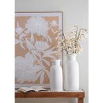 The Mia Pure Dekoratif Vazo 16x16x42 Cm Beyaz