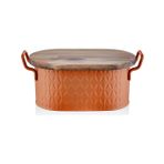The Mia PZM0071 Prizma Terracota 40x22x18 cm Ekmek Saklama Kabı