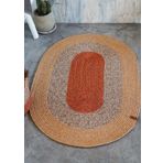 The Mia SPT0048 60x90 cm Kiremit Jutte Oval Bambu Halı