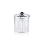 The Mıa Striped Borosilikat Cam Sekerlik 9X9x11 Cm