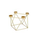 The Mia Tealight Mumluk Metal -Gold- 23 x 16 cm