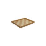 The Mia TPS0066 Wicker 31x25 CM Bambu Tepsi
