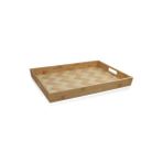 The Mia TPS0073 Wicker 40x30 CM Bambu Tepsi