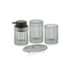 The Mia Vinka Banyo Seti 4 Parça Şeffaf 300 Ml