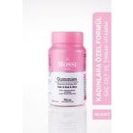 The Mossi London Kadın- Saç Tırnak Cilt - Vitamin Gummy – Keratin, Kolajen, Biotin, C D3 B12 E Vitamin