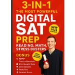 The Most Powerful Digital SAT Prep (3-in-1 READING, MATH, STRESS BUSTERS): Hit 1200+ in 4 Weeks with 1000+ Qs [INCLUDES REAL TEST SIMULATOR, Video & Audio, Checklists, Study Plans and More]