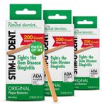 The Natural Dentist Stim-U-Göçük Plak Sökücüler 24 Paket 25 Pena/Paket (600 Pena) - Nane Aroması