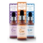 The Natural Ritualist Hyaluronic Acid + C Vitamini + Collagen Serum 3'lü Cilt Bakım Serum Seti