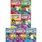 The Naughtiest Unicorn Series Collection 7 Books Set By Pip Bird (Naughtiest Unicorn, Sports Day, School Disco, Christmas, School Trip & On The Beach & Spooky Surprise)