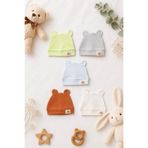 The Nest Kids Little Ears Organik Bebek Şapka Seti (5’li)