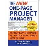 [(The New One-Page Project Manager: Communicate and Manage Any Project with a Single Sheet of Paper )] [Author: Clark A. Campbell] [Jan-2013]