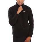 The North Face 100 Glacier Quarter-Zip Erkek Sweatshirt Siyah S