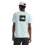 THE NORTH FACE Erkek Core Box NSE Kısa Kollu Tişört | Fitilli Yakalı Markalı Tişört, Opal Frost, M