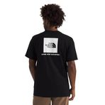THE NORTH FACE Erkek Core Box NSE Kısa Kollu Tişört | Fitilli Yakalı Markalı Tişört, Tnf Siyah/Tnf Beyaz, M