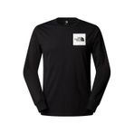 The North Face Erkek L/s Fıne Tişört NF0A8A6PJK31 - Siyah