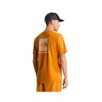 The North Face Erkek M 24/7 Box NSE Ss Tee Tişört (1'li Paket), Toz Turuncu, XL