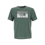 THE NORTH FACE Erkek M Foundation soyut grafik tişört, yeşil, S