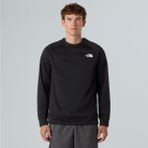 The North Face Erkek Reaxion 2.0 Crew Sweatshirt Siyah Standart Kesim ve Yumuşak Polar Kumaş - XS