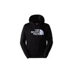 The North Face Erkek Uzun Kollu Light Drew Peak Sweatshirt Siyah Pamuklu Düz Desenli NF00A0TEJK31 - XS