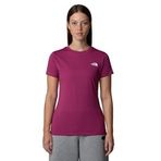 THE NORTH FACE Erkek W S/S Simple Dome Slim Tee T-Shirt, Cyber Berry, M