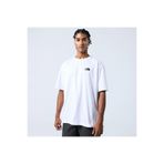 The North Face Essential Oversize Erkek Beyaz Yuvarlak Yaka Tişört, S