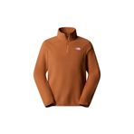 The North Face Glacier Fleece 1/4 fermuarlı erkek sweatshirt (1'li paket), Yanık Ombre, L