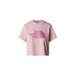 THE NORTH FACE Kadın EASY RELAXED CROPPED Tişört NF0A8A6HA1O1 Pembe-XS