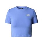 The North Face Kadın ESSENTIAL CROPPED SLEEVE Tişört NF0A55AO0YI1 Mavi M