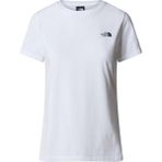 The North Face Kadın S/S Simple Dome Slim T-Shirt Nefes Alabilir Kumaş ve Şık Tasarım - Beyaz - XS