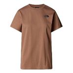 THE NORTH FACE Kadın W S/S Box NSE Relaxed Tee T-Shirt, Latte Tnf Beyaz, L