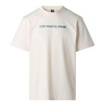 THE NORTH FACE M Logo Twist Relaxed T-Shirt, XL, NF0A8GQVQLI1, Beyaz, Erkek