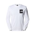 The North Face M L/s Fıne Tee Erkek Outdoor Tişörtü NF0A8A6PFN41 Beyaz - 2XL