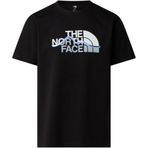 THE NORTH FACE Mountain Line Regular Kısa Kollu T-Shirt, L, NF0A8GUXJK31, TNF BLACK, Erkek