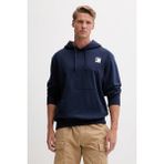The North Face Mountain Logo Relaxed Erkek Kapüşonlu Sweatshirt Lacivert Cepli L Beden