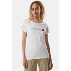 The North Face NF00A6PRLB11 Neverstopexploring Tee-Eu Kadın Beyaz Outdoor Tişört