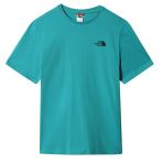The North Face NF0A2TX52KQ1 M S/S Simple Dome Tee - Eu Erkek Yeşil Outdoor Tişört