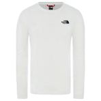 The North Face NF0A493LFN41 M L-S Red Box Tee Eu Beyaz Erkek T-shirt
