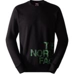 The North Face NF0A854AJK31 Siyah M Blown Up Logo Crew Erkek Outdoor Sweatshirts