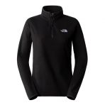 The North Face NF0A855MJK31 W 100 Glacier Yarım Fermuar Siyah Kadın Polar