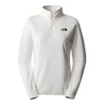 The North Face NF0A855MN3N1 W 100 Glacier Yarım Fermuar Beyaz Kadın Polar