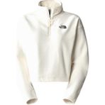 The North Face NF0A855NN3N1W 100 Glacier Cropped Yarım Fermuar Crop Beyaz Kadın Polar
