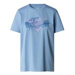 The North Face NF0A882UQEO1 W Foundation Traces Graphic Mavi Günlük Kadın T-Shirt