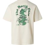 The North Face NF0A8G9PQLI1-M Retro Earth Relaxed Beyaz Yuvarlak Yaka Regular Fit Düz Erkek T-Shirt - XL