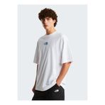 The North Face NF0A8G9UFN41-M LIQUID LOGO OVERSIZE Beyaz Yuvarlak Regular Fit Düz Erkek T-Shirt
