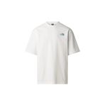 The North Face NF0A8G9WFN41-M LIQUID BOX OVERSIZE Beyaz Yuvarlak Regular Fit Düz Erkek T-Shirt